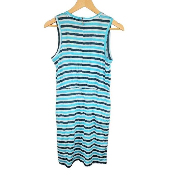 Michael Kors Teal Ikat Sleeveless Mini Dress - Picture 9 of 12